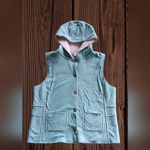 - SHEPRA LINED FAUX SUEDE LIGHT WEIGHT HOODED VEST by JONES NEW Y…